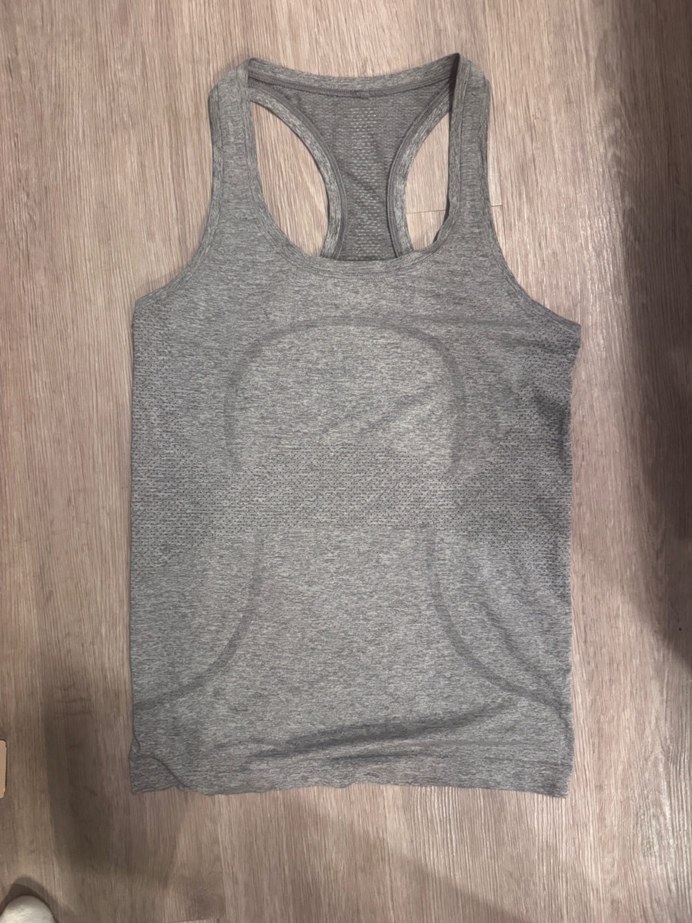 lululemon athletica Heather Gray Seamless Racerback Tank
